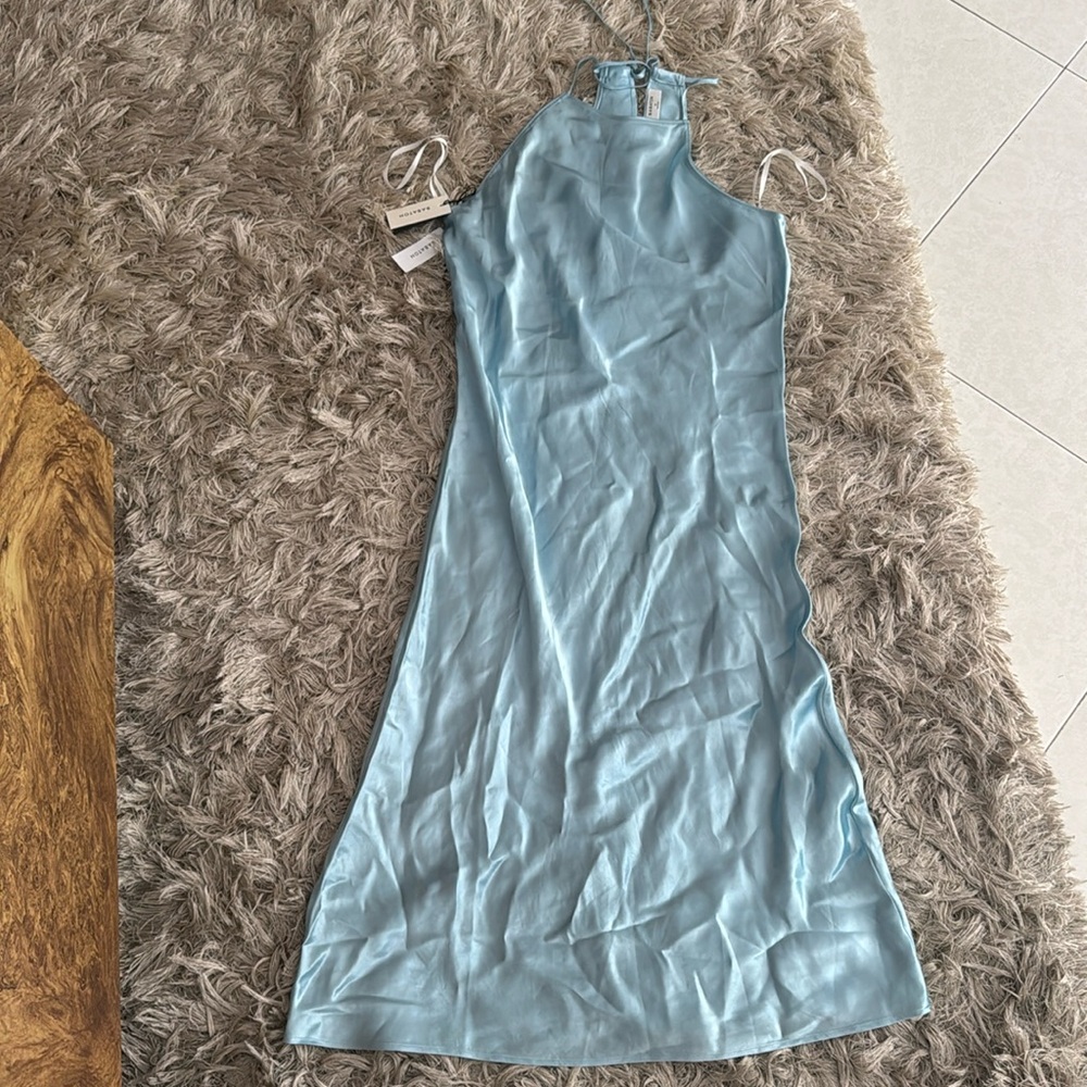 Aritzia Babaton Ice Blue Dress